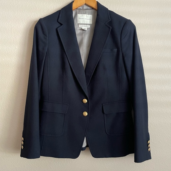 Banana Republic Italian Wool Blazer Jacket Old Money Preppy Executive Workwear - Picture 1 of 6